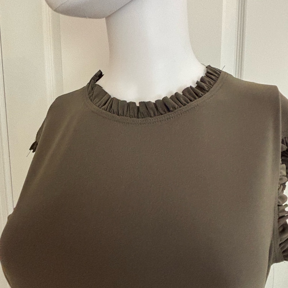 Olive Green Dress - Picture 3 of 5